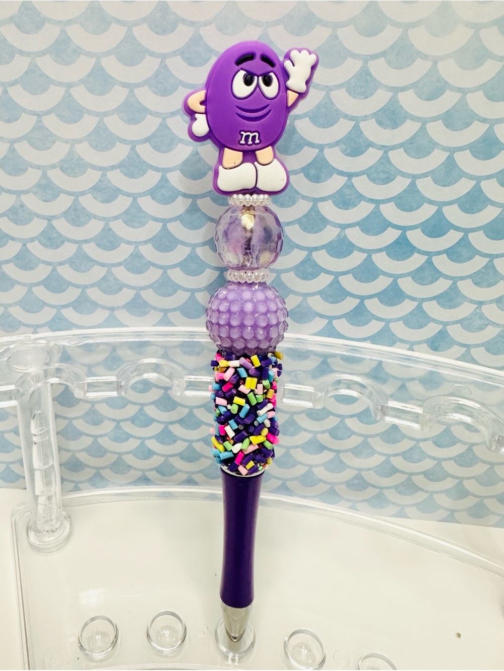 M&M's Purple Character Pen - Purple Decorative Pen with refill
